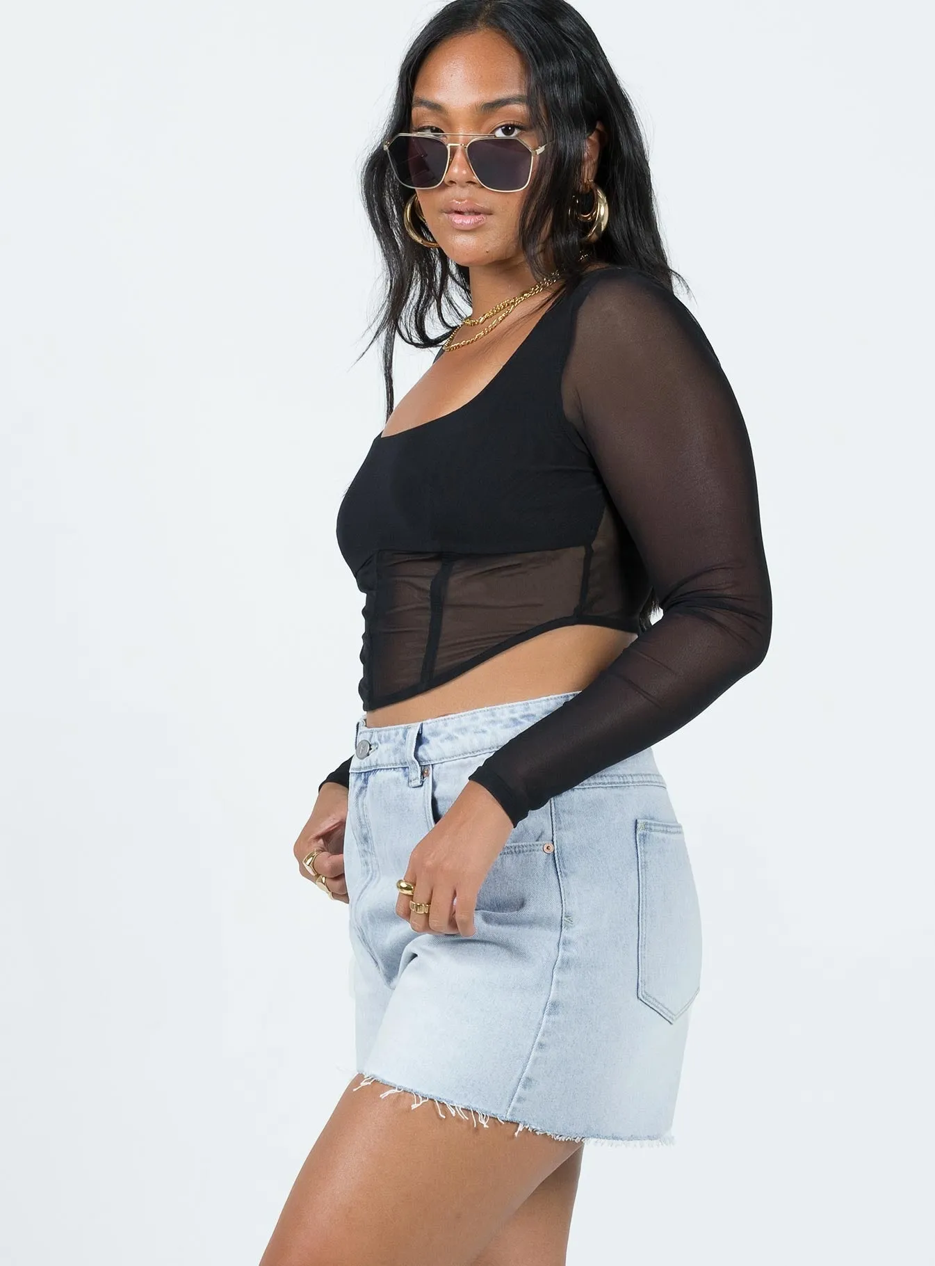 Abrand Venice Short Millie Light Wash Denim MultiDirectionalFlex