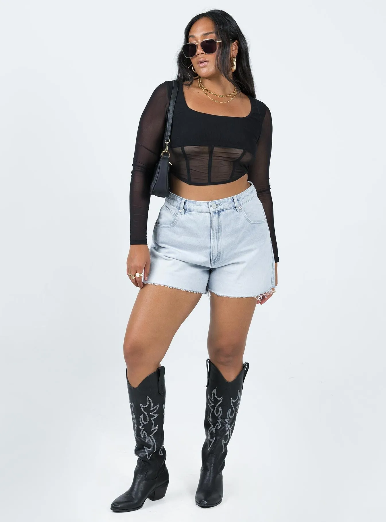 Abrand Venice Short Millie Light Wash Denim NonSlipTrim