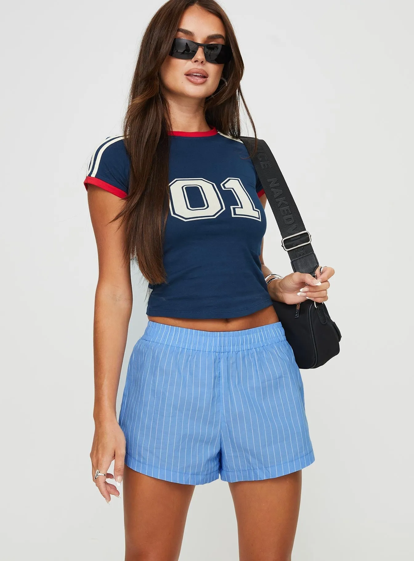 Hope Fit HighVisibility Maxxy Boxer Shorts Blue Stripe