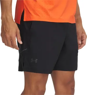 Double Layered Construction Under Armour Launch Elite 2 In 1 Mens Running Shorts - Black
