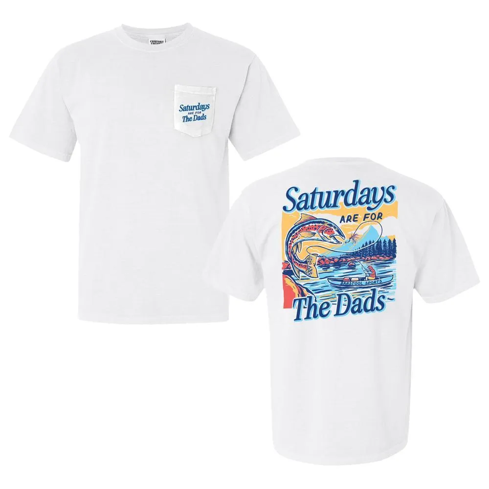 Classic timelessness Saturdays Are For The Dads Fish Pocket Tee
