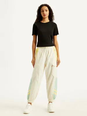 Soft Fabric On The Go Women's Mid Rise White?Track Pants