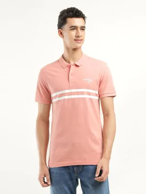 Button Down Collar Men's Solid Polo T-Shirt