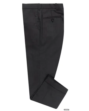 Vitale Barberis Canonico - 120s 2 Ply Charcoal Grey Dress Pant Active Comfort Wear HeatRegulatingLining