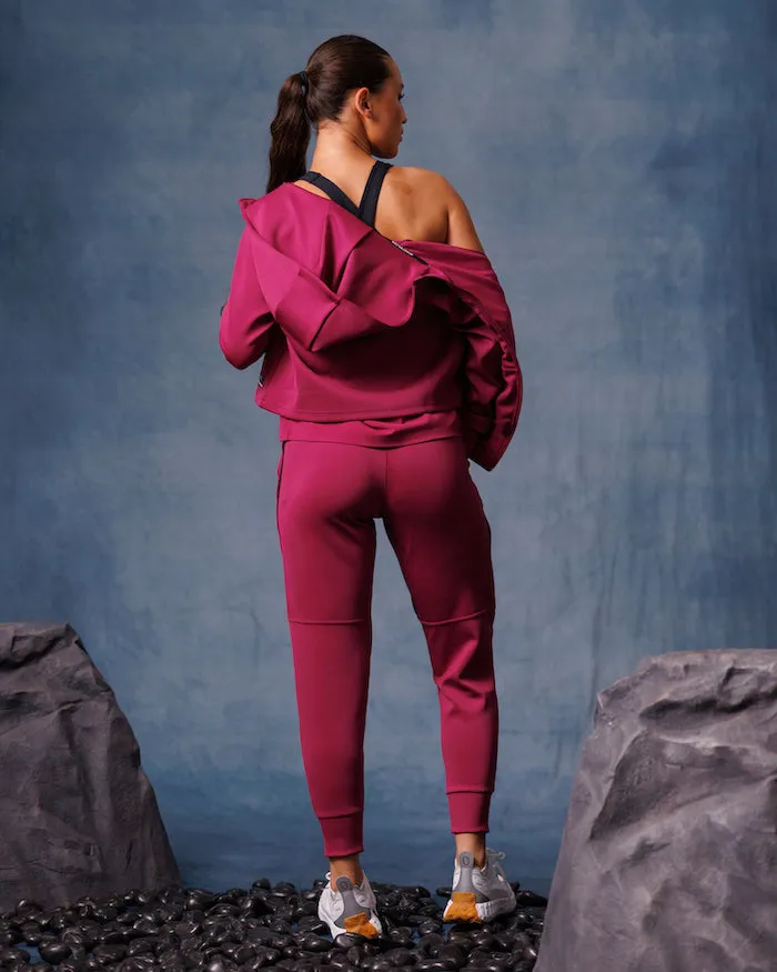Smart Casual Royal Mode Train Mid-Rise Jogger | Wild Orchid