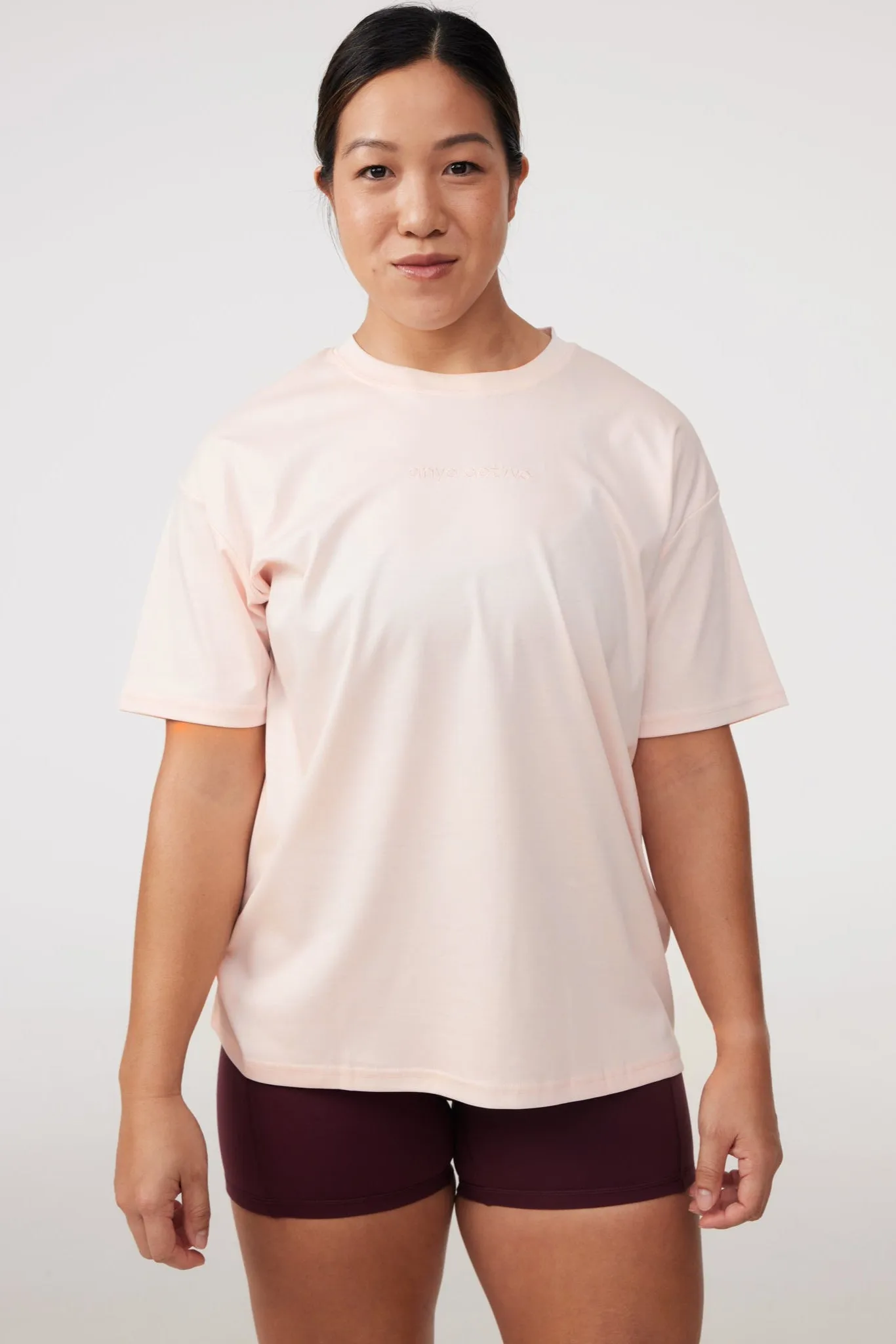 Multi Panel Design Relax Comfort Style Oversized Tee in Soft Serve