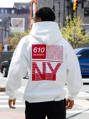 Tribeca 610 Relaxed Hoodie - Flat White Acrylic blend
