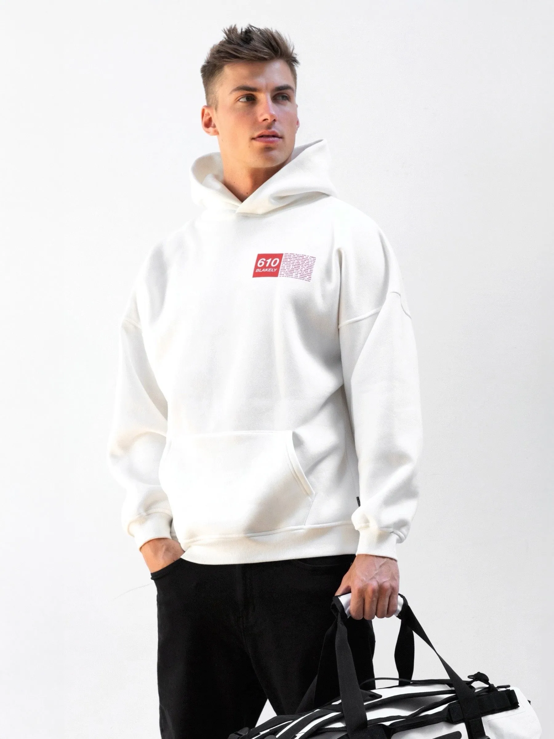 Tribeca 610 Relaxed Hoodie - Flat White library outfit City Wear Style