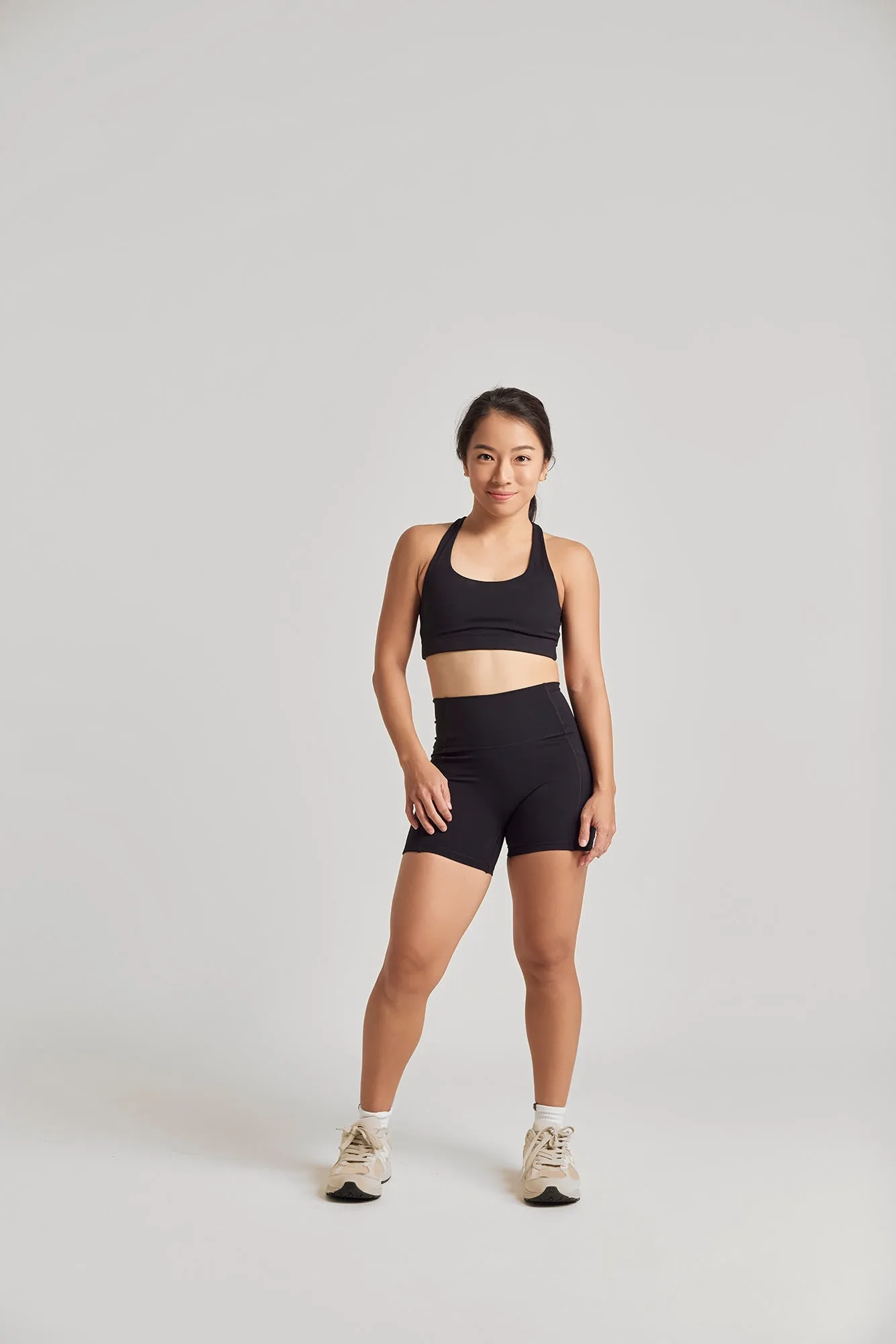 [BACKORDER] Pocket Shorts (Mini 4") in Black Sesame Sport Fit
