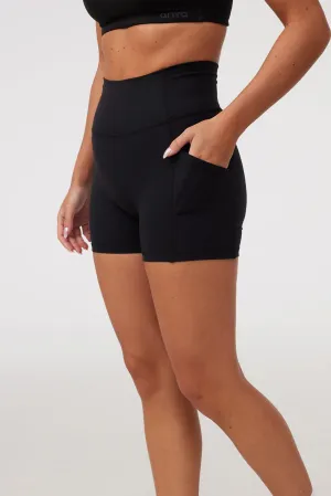 Sandals [BACKORDER] Pocket Shorts (Mini 4") in Black Sesame