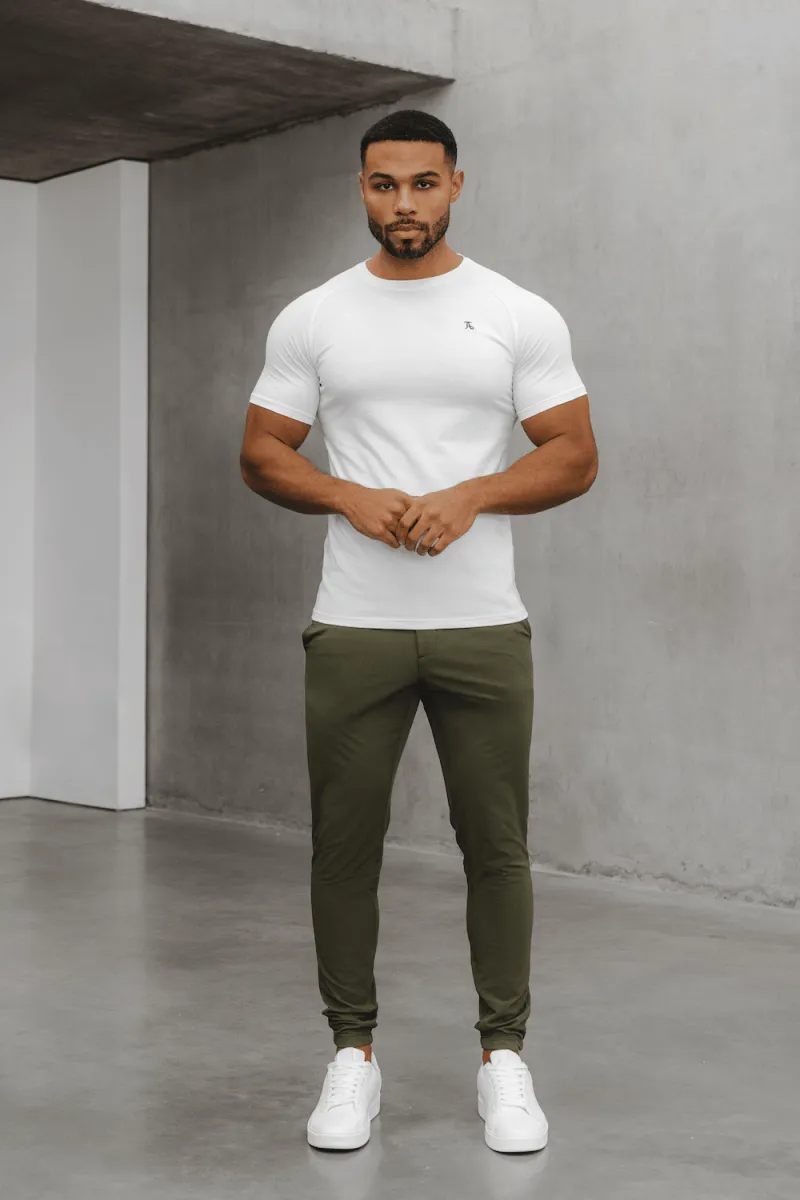 Classic Vibes Premium Athletic Fit T-Shirt in White