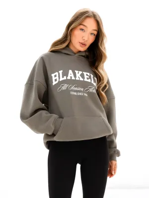 Street Light Melrose Oversized Hoodie - Safari Green