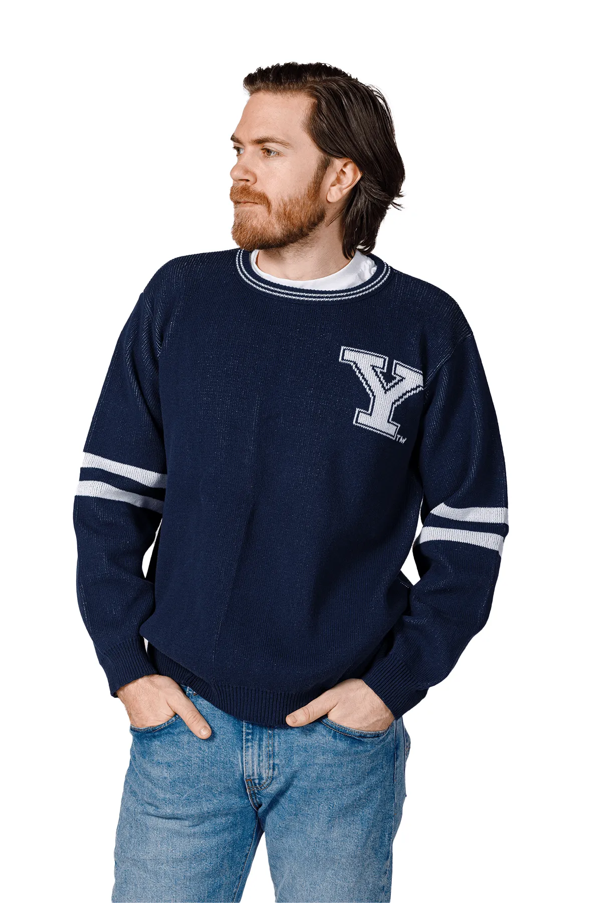 YALE UNISEX KNIT CREW Punk style Antelope like