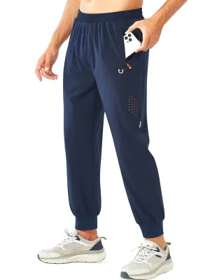 Men's Lightweight Athletic Joggers Gym Workout Sport Pants for Running Breathable Fit Bi Stretch Fabric
