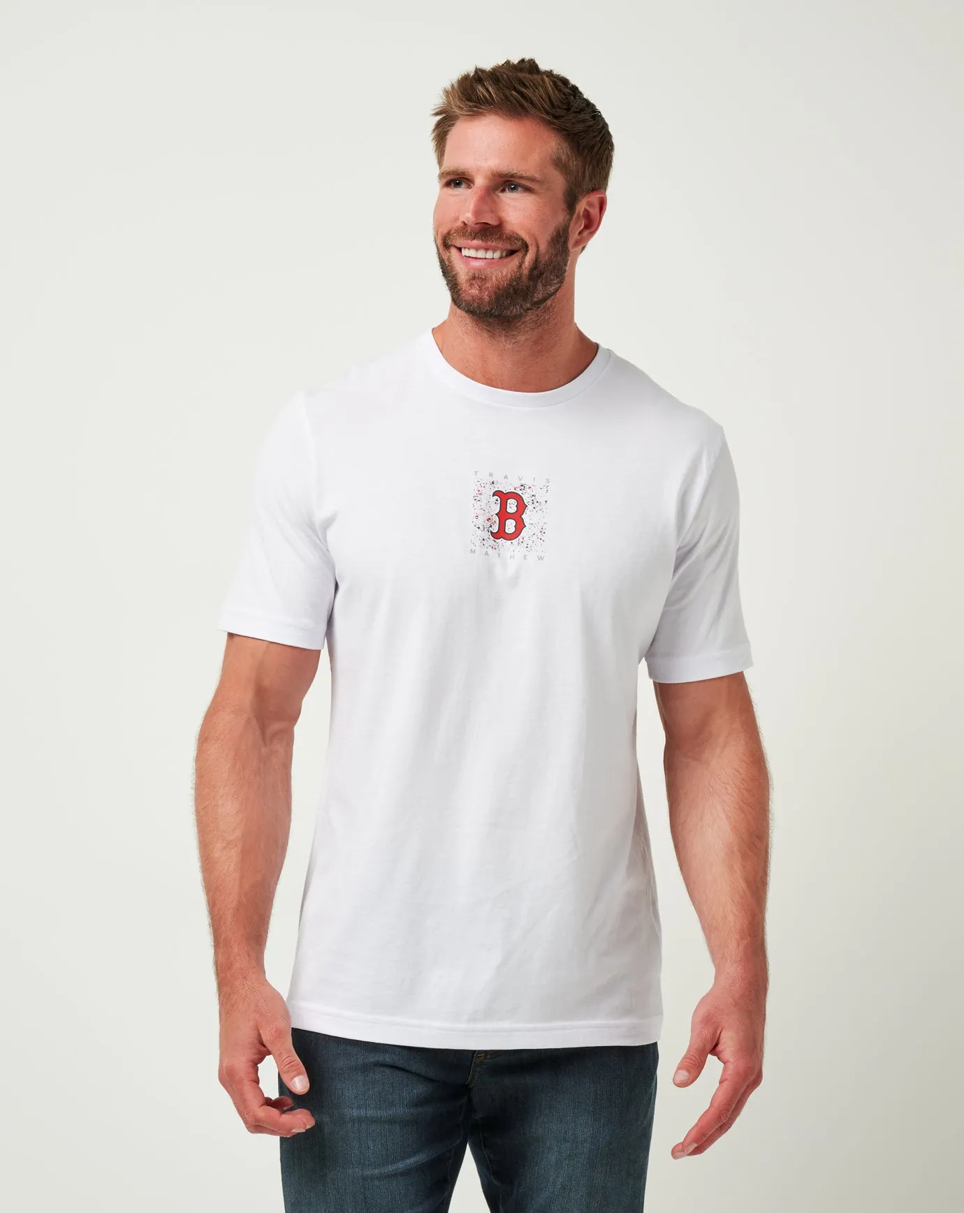 Sublimation Printed Collar Fresh Vibes Boston Red Sox In The Dugout Tee