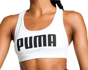 water-repellent Versatile Comfort Puma 4KEEPS Womens Running Sports Bra - White