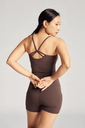 Wispy Longline Bra in Espresso Snag Free Fabric