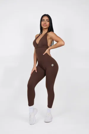 Gym Minimal Stretch Event Cafe Backless Bodysuit