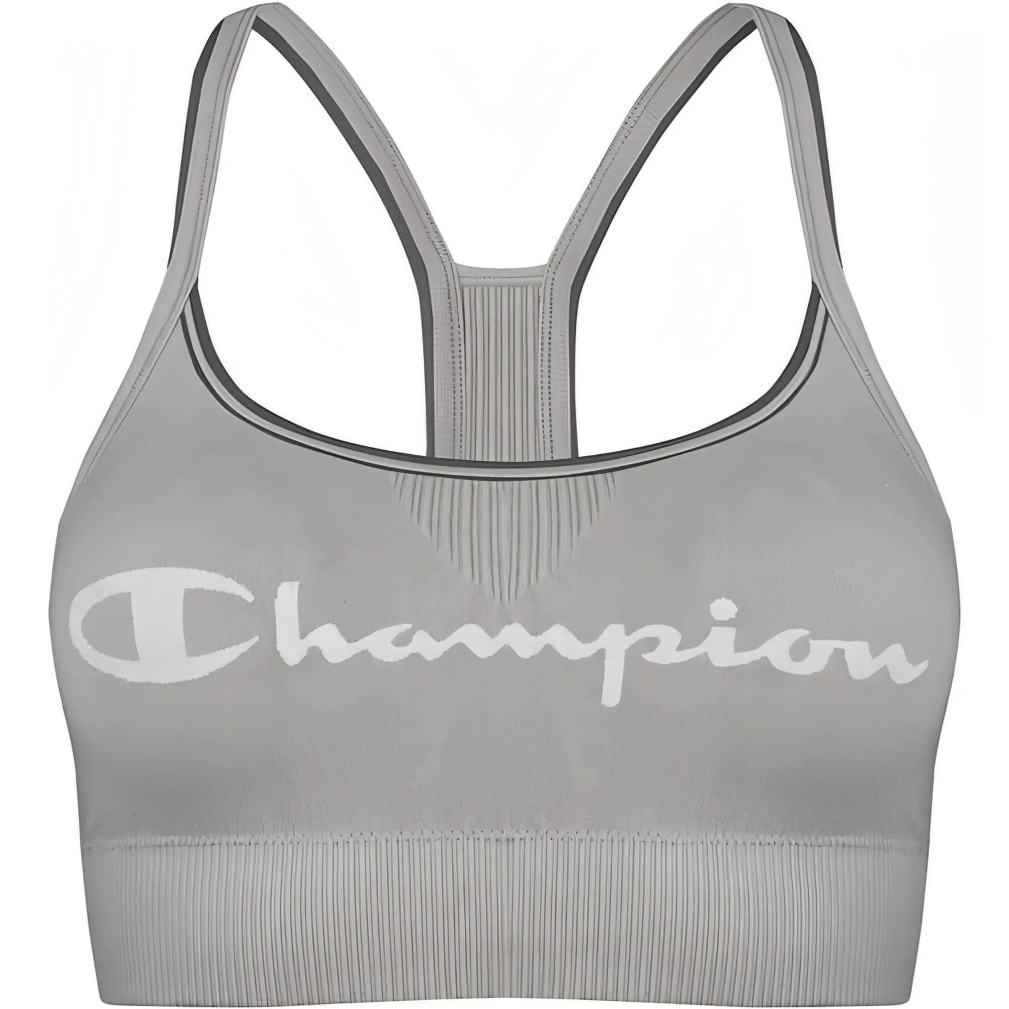 Versatile Closure Champion Seamless Womens Sports Bra - Grey