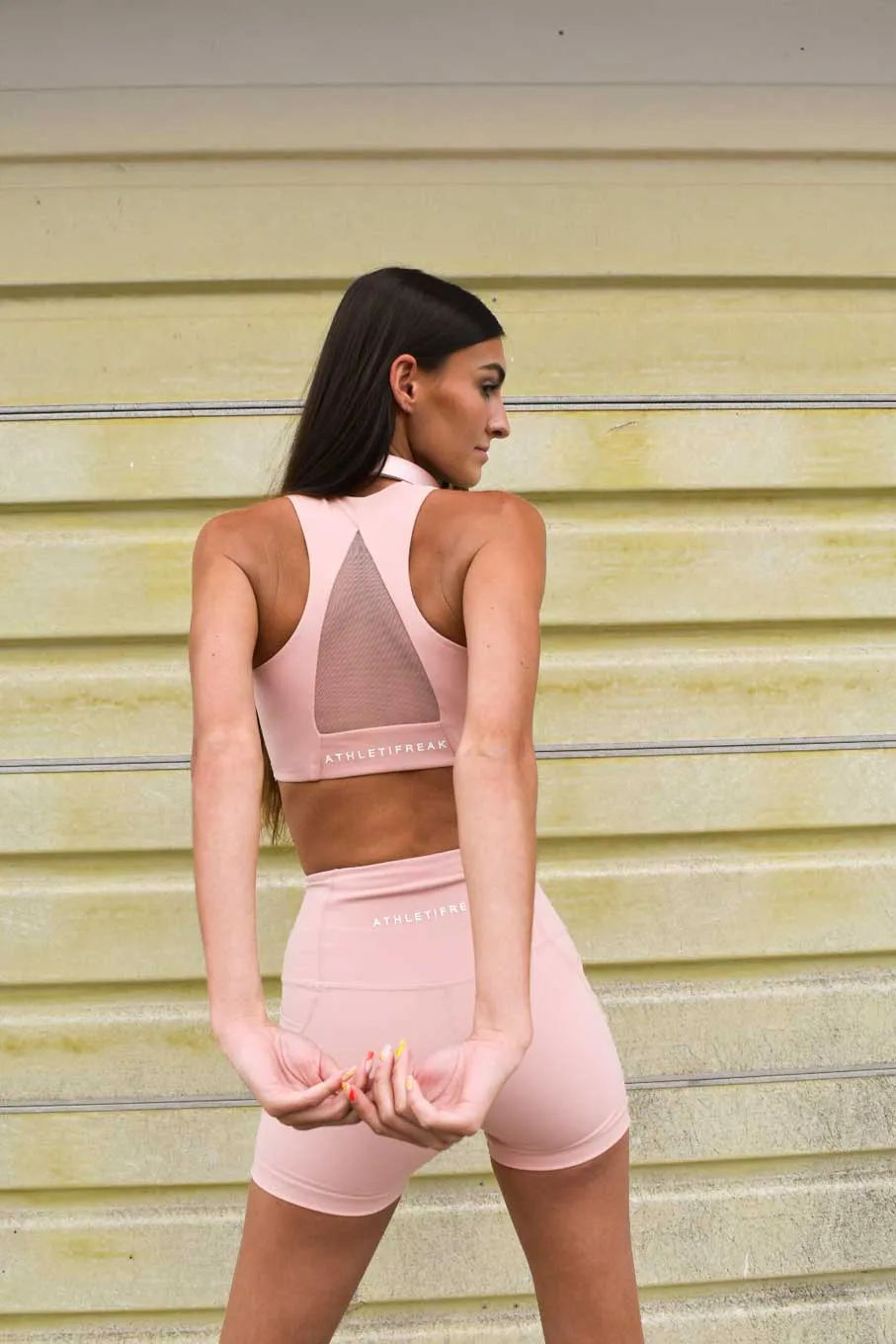 Decorative stitching seams [CORE] Racerback Sportsbra - Rose