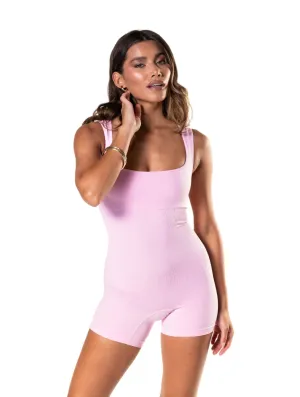 Sporty Travel Square Neck Shapewear Jumpsuit
