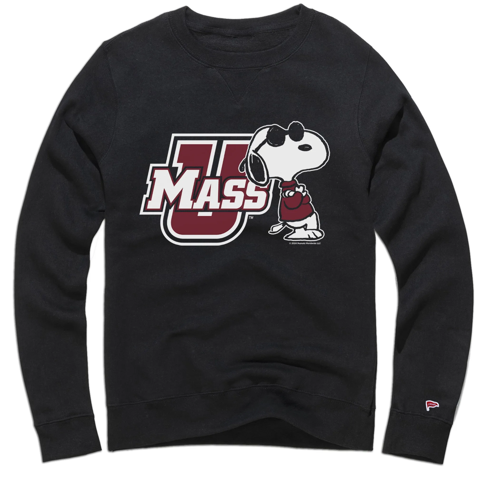 Triple Stitched Seams Peanuts x UMass Joe Cool Crewneck Sweatshirt