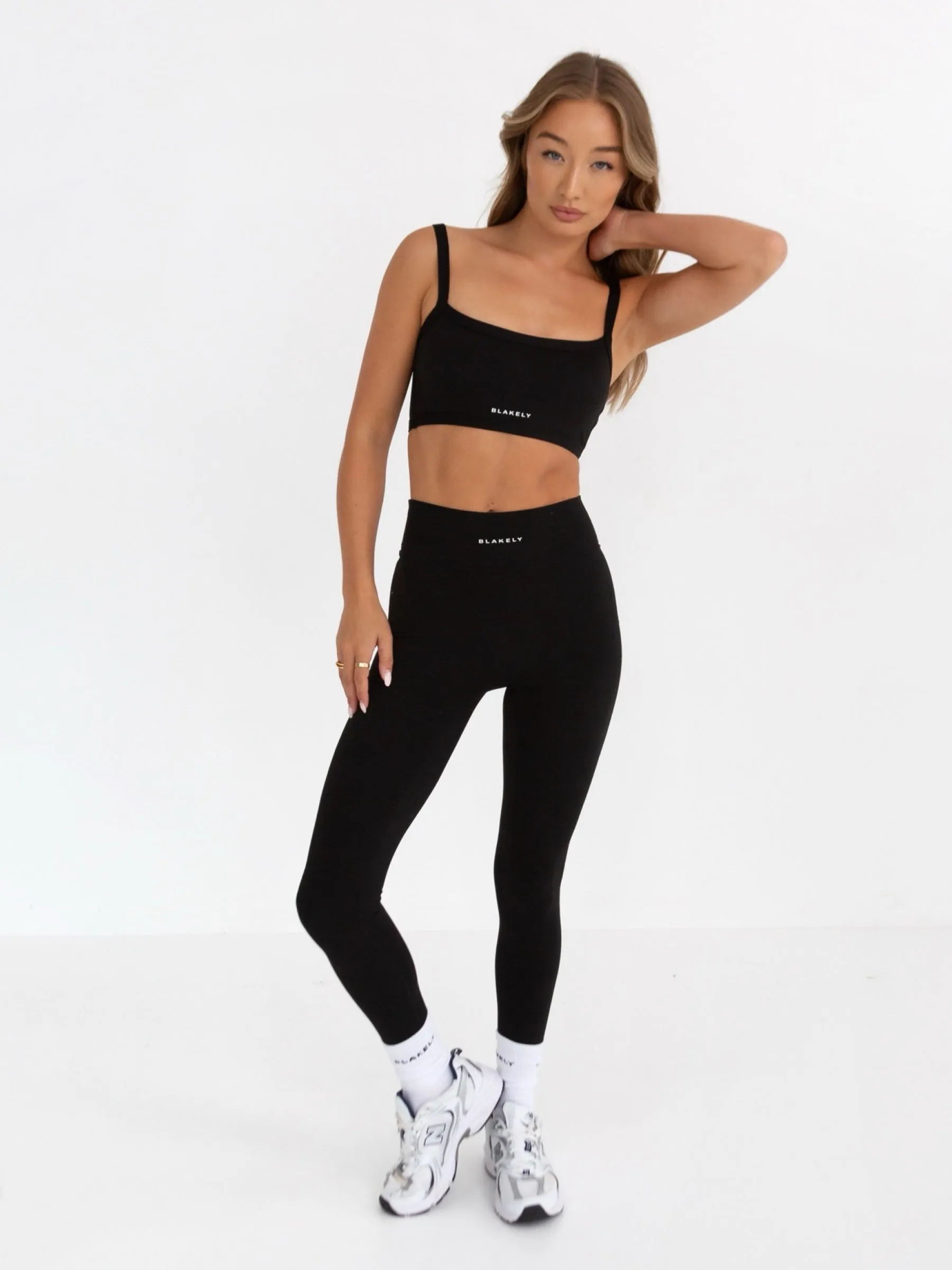 Ultimate Sports Bra - Black Stretch Fabric