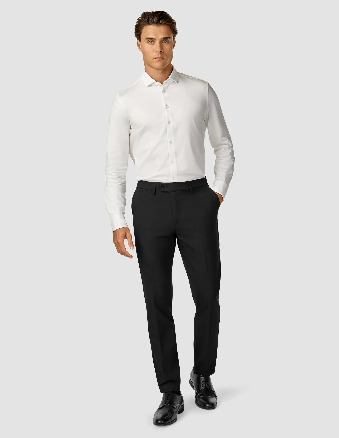 Wrinkle-Resistant MachineWashable Essential Suit Pants Regular Black