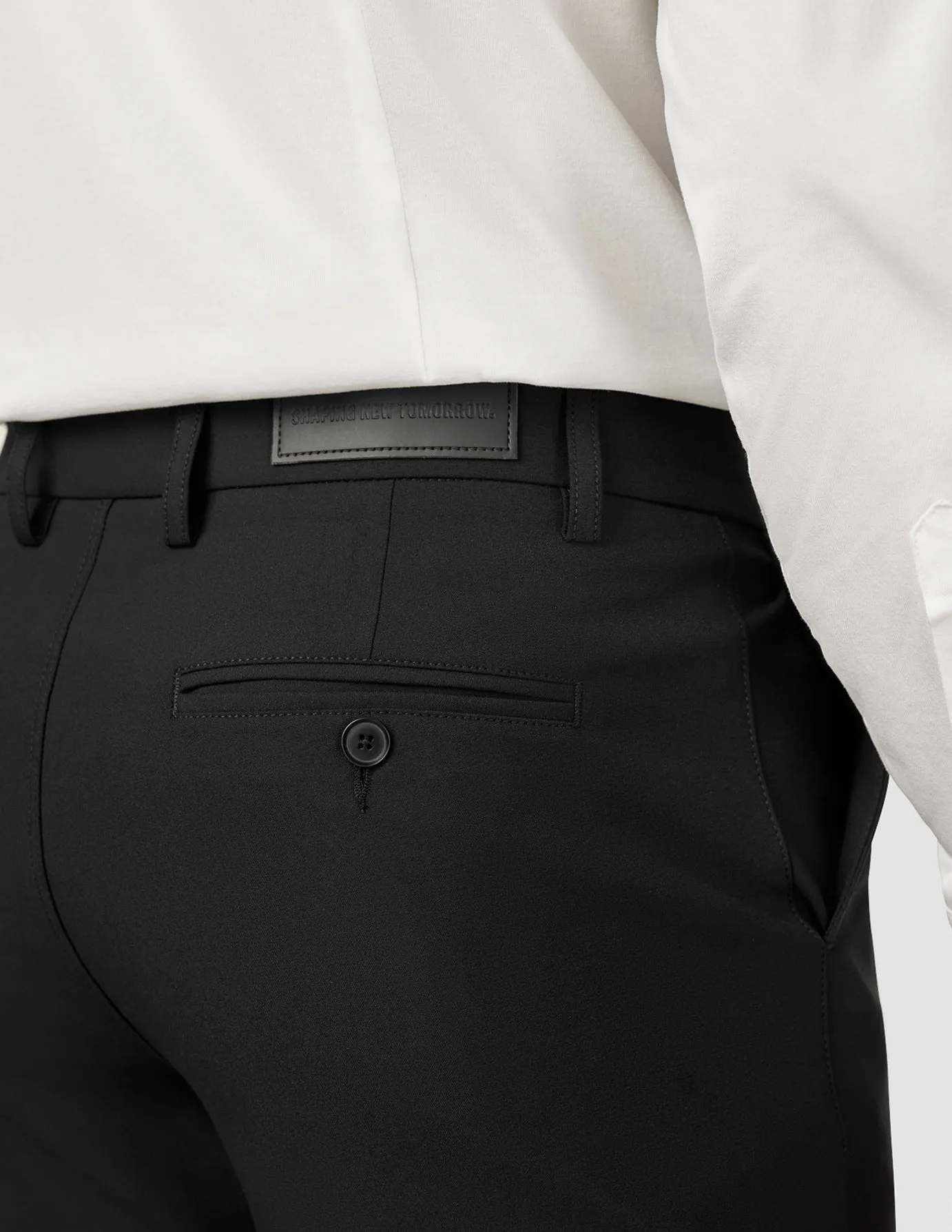 Essential Suit Pants Regular Black Multi Pocket Configuration AbrasionResistantPanels