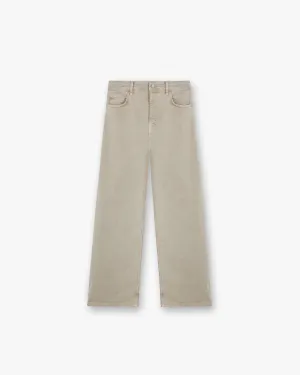 Street Fashion Affordable Non Fading Technology Balloon Leg Jean - Iced Latte