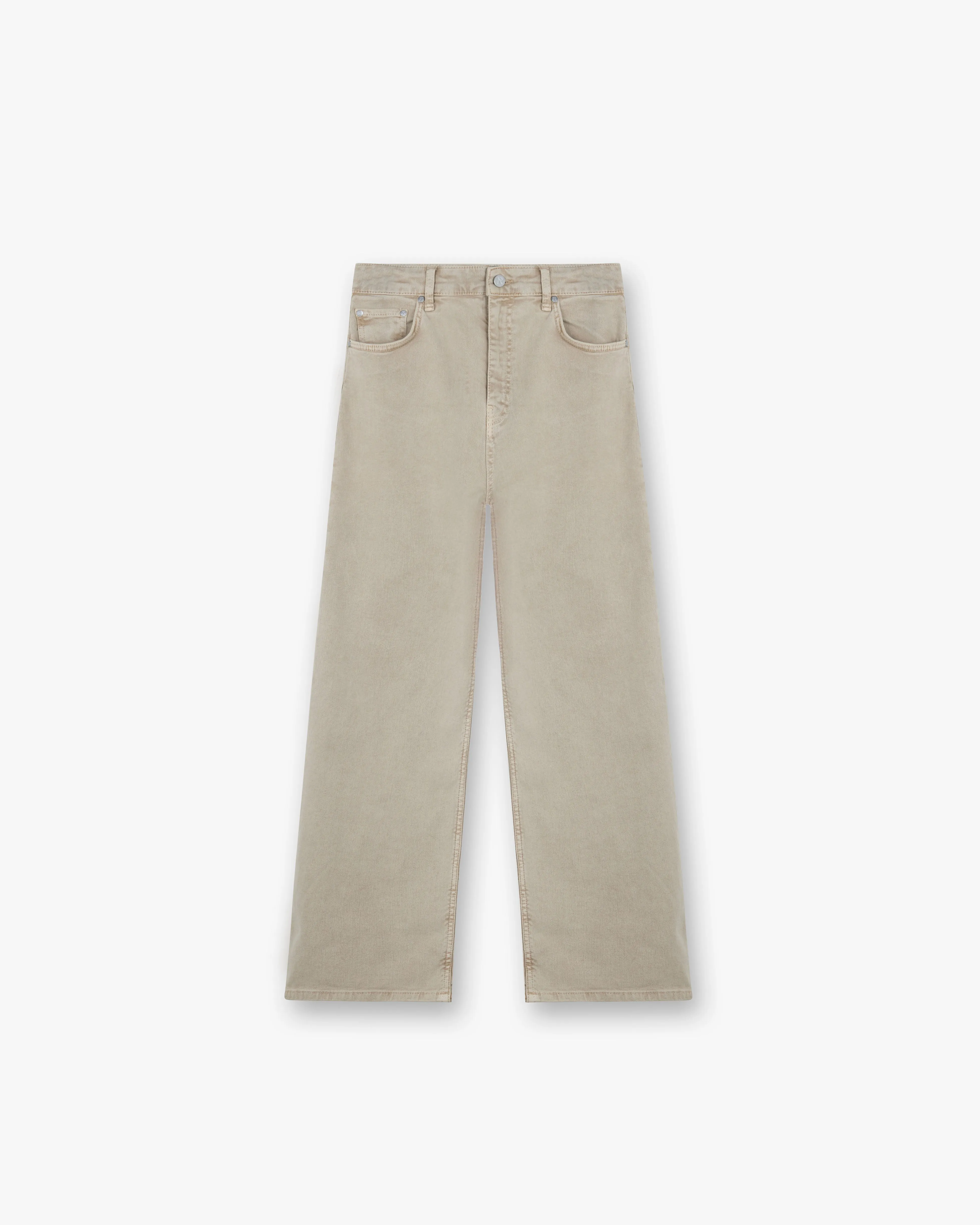 Street Fashion Affordable Non Fading Technology Balloon Leg Jean - Iced Latte