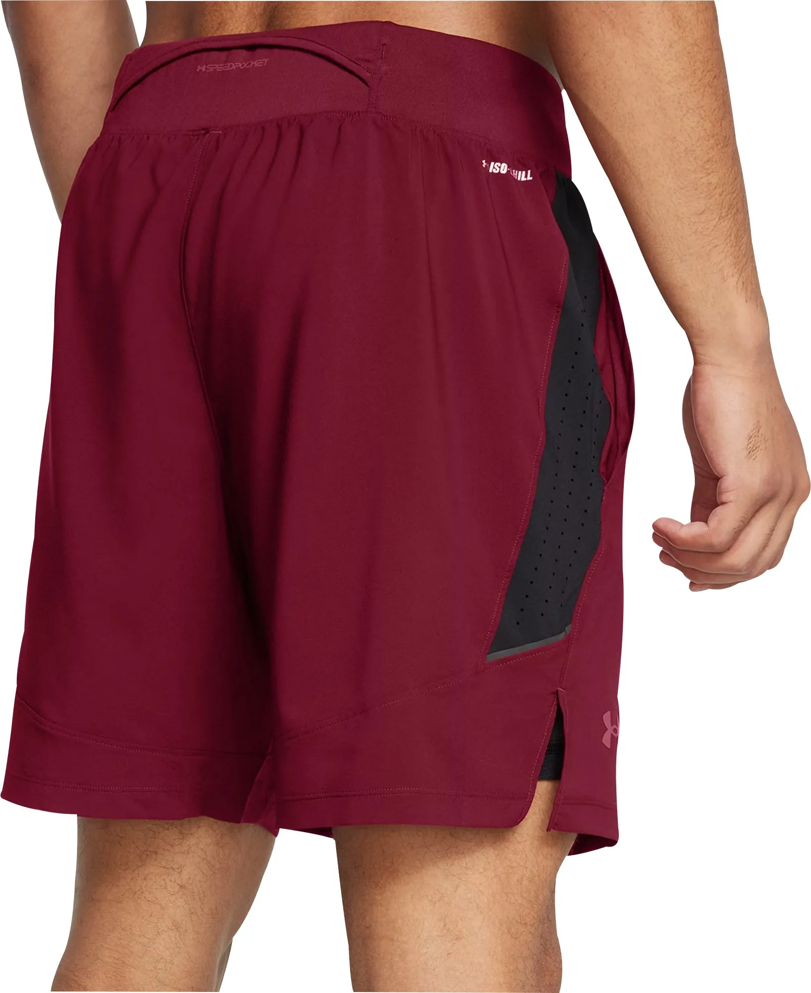 Under Armour Launch Elite 2 In 1 Mens Running Shorts - Red Punk style cool tones