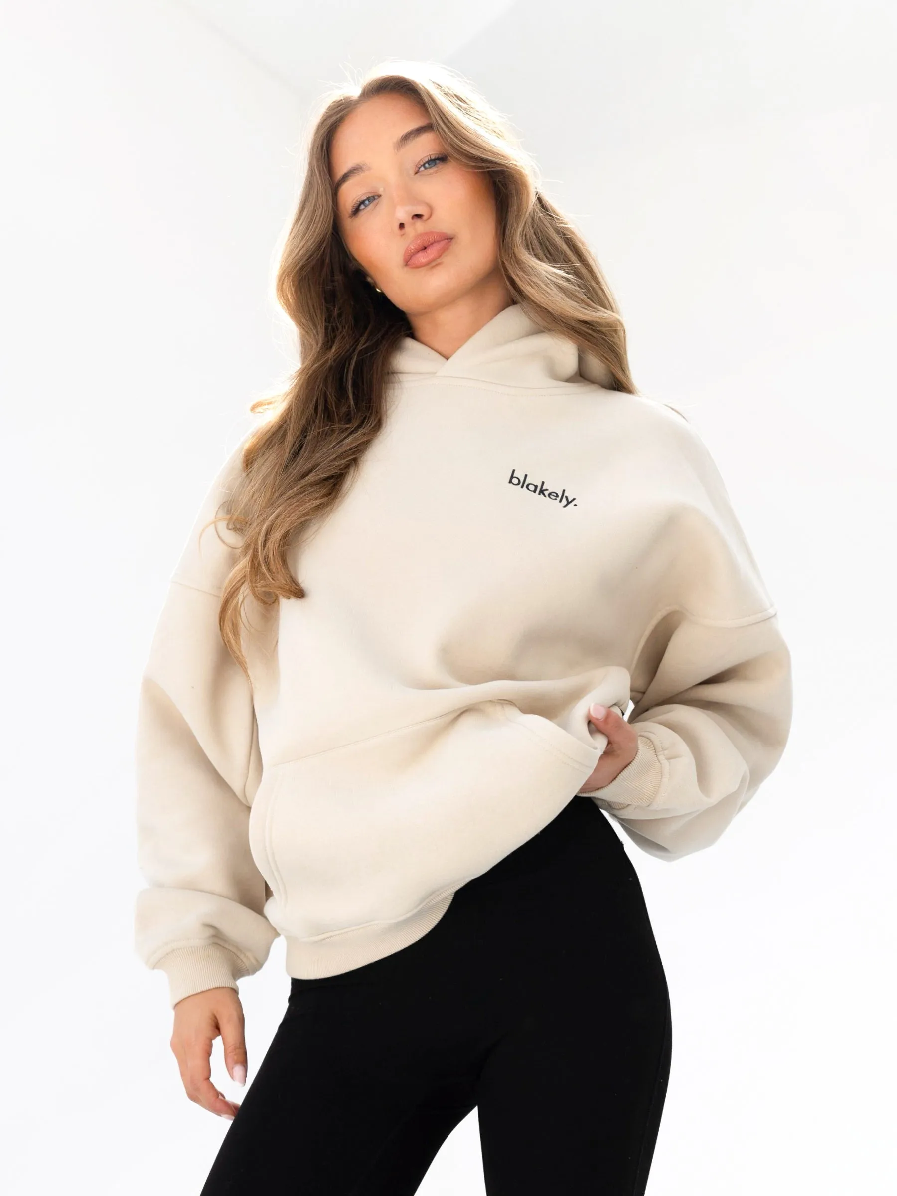 Sami Oversized Hoodie - Bone meditation wear