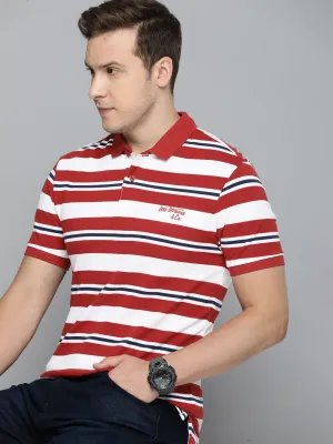 Men's Striped Polo T-shirt Casual Friday
