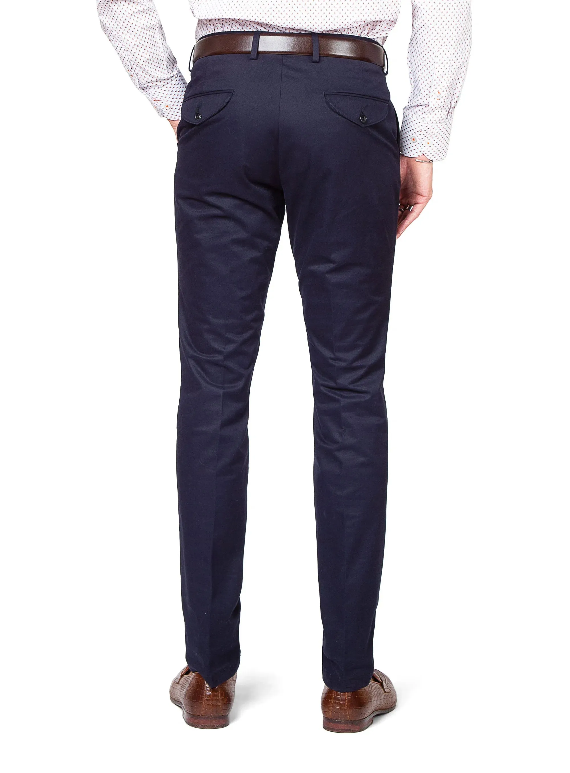 Brera Cotton Navy Chino Pants Quick Flex Versatile staple