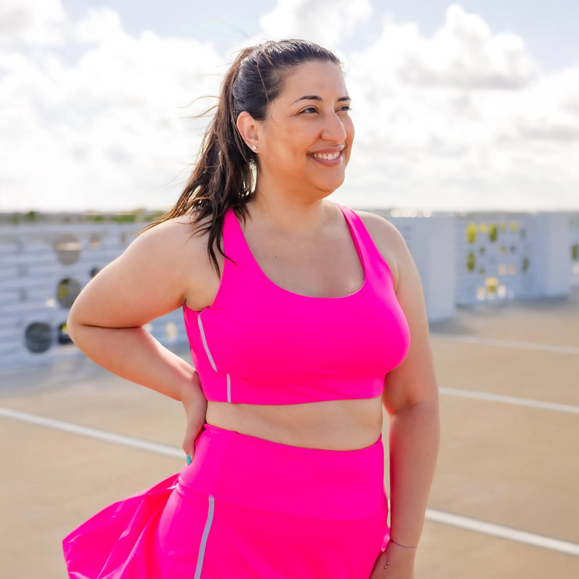 Electric Popsicle Sports Bra Body Adaptive Fabric