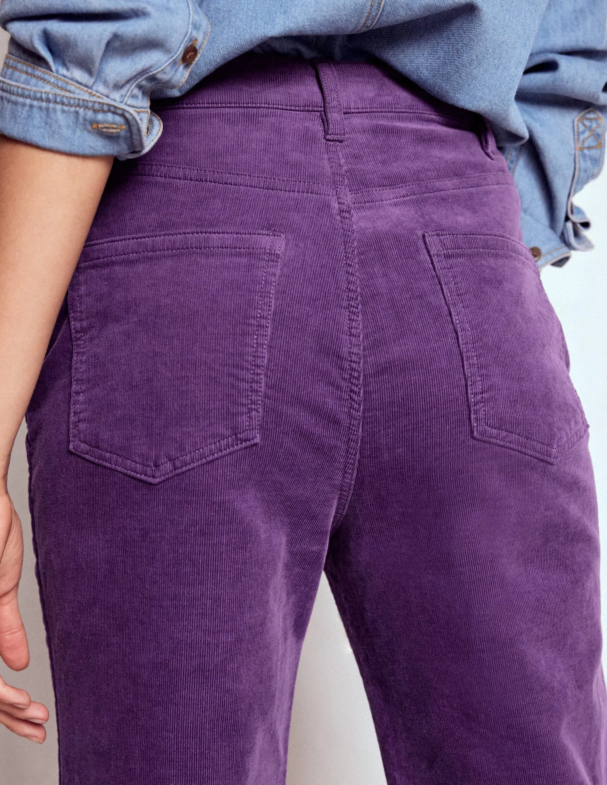 5-Pocket Cord Kick Jeans-Mystic Purple Weekend Getaway Trend Setter