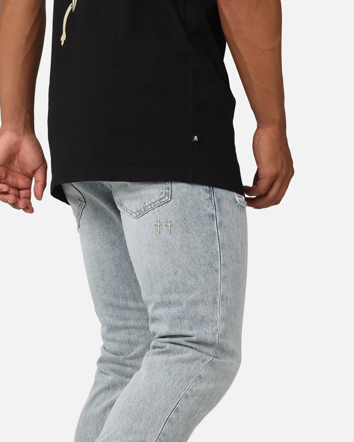 Saint Morta Fimi Distressed Jeans Acidwash Denim Weekend Getaway Luxury Beach Day Minimalist Eco Friendly