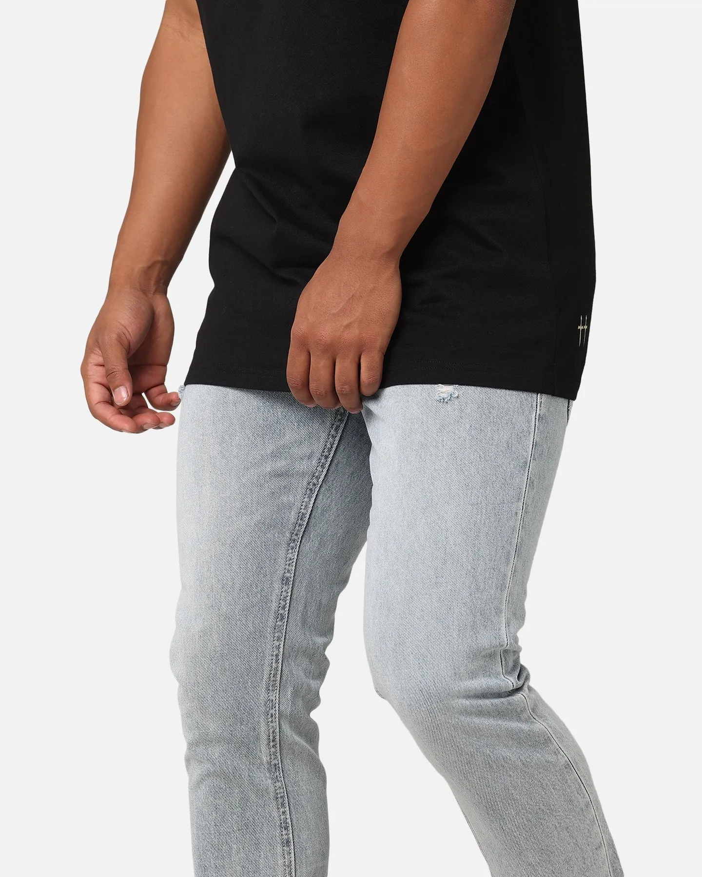 Pre Shrunk Fabric No Hassle Fit Saint Morta Fimi Distressed Jeans Acidwash Denim