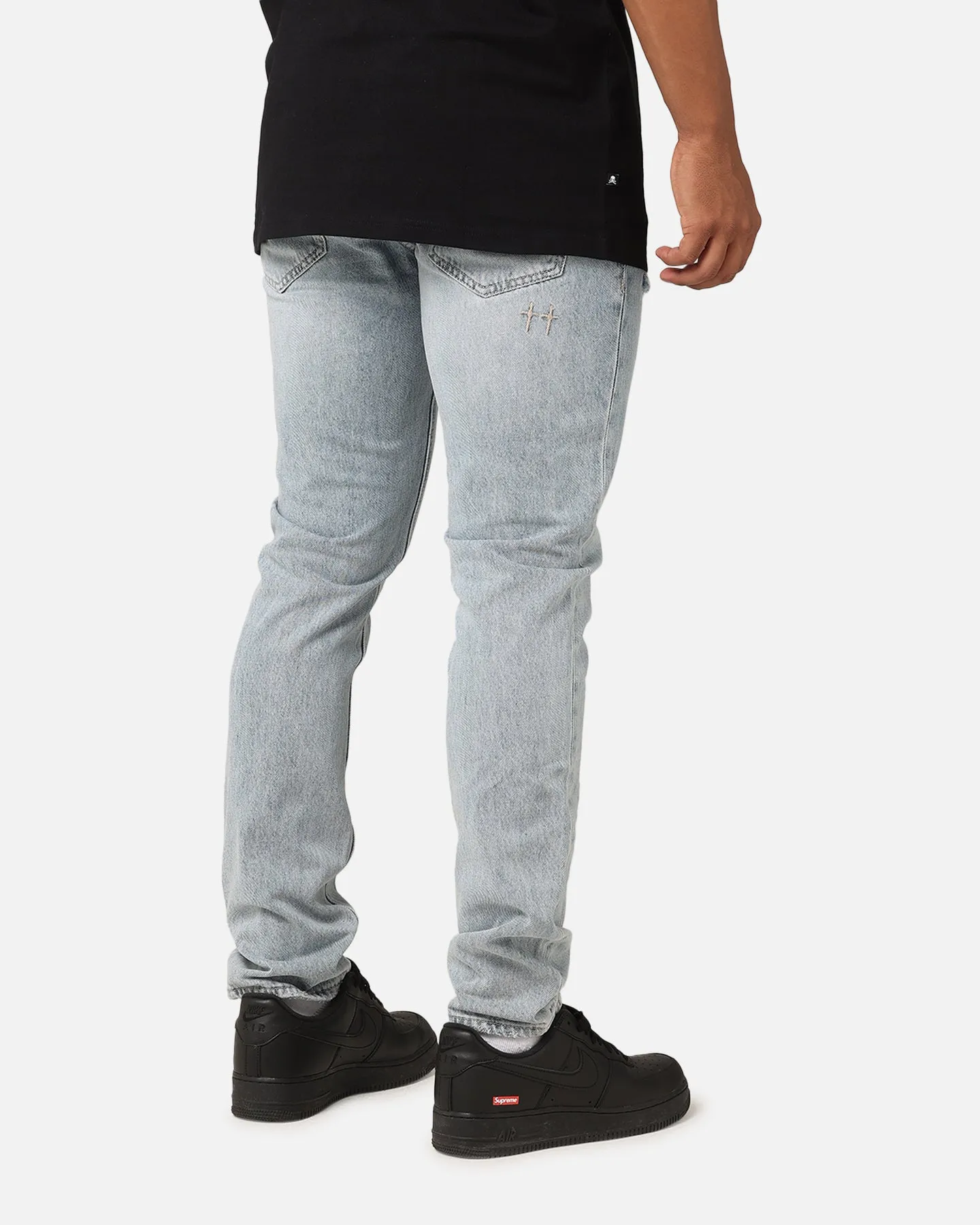 Saint Morta Fimi Distressed Jeans Acidwash Denim Unisex Look