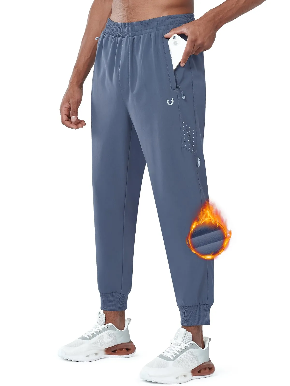 Mens Fleece Vuori Joggers Workout Hiking Sweatpants With Zipper Pocket Chic Look