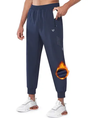Anti Static Fabric Mens Fleece Vuori Joggers Workout Hiking Sweatpants With Zipper Pocket