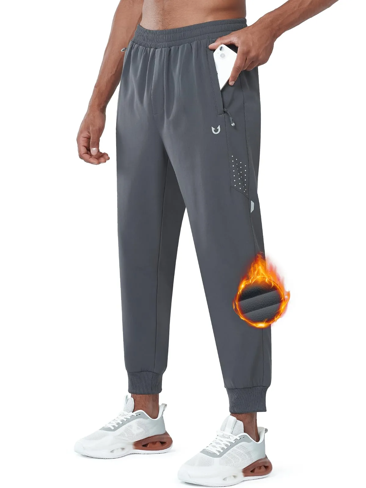 Modern Design Mens Fleece Vuori Joggers Workout Hiking Sweatpants With Zipper Pocket