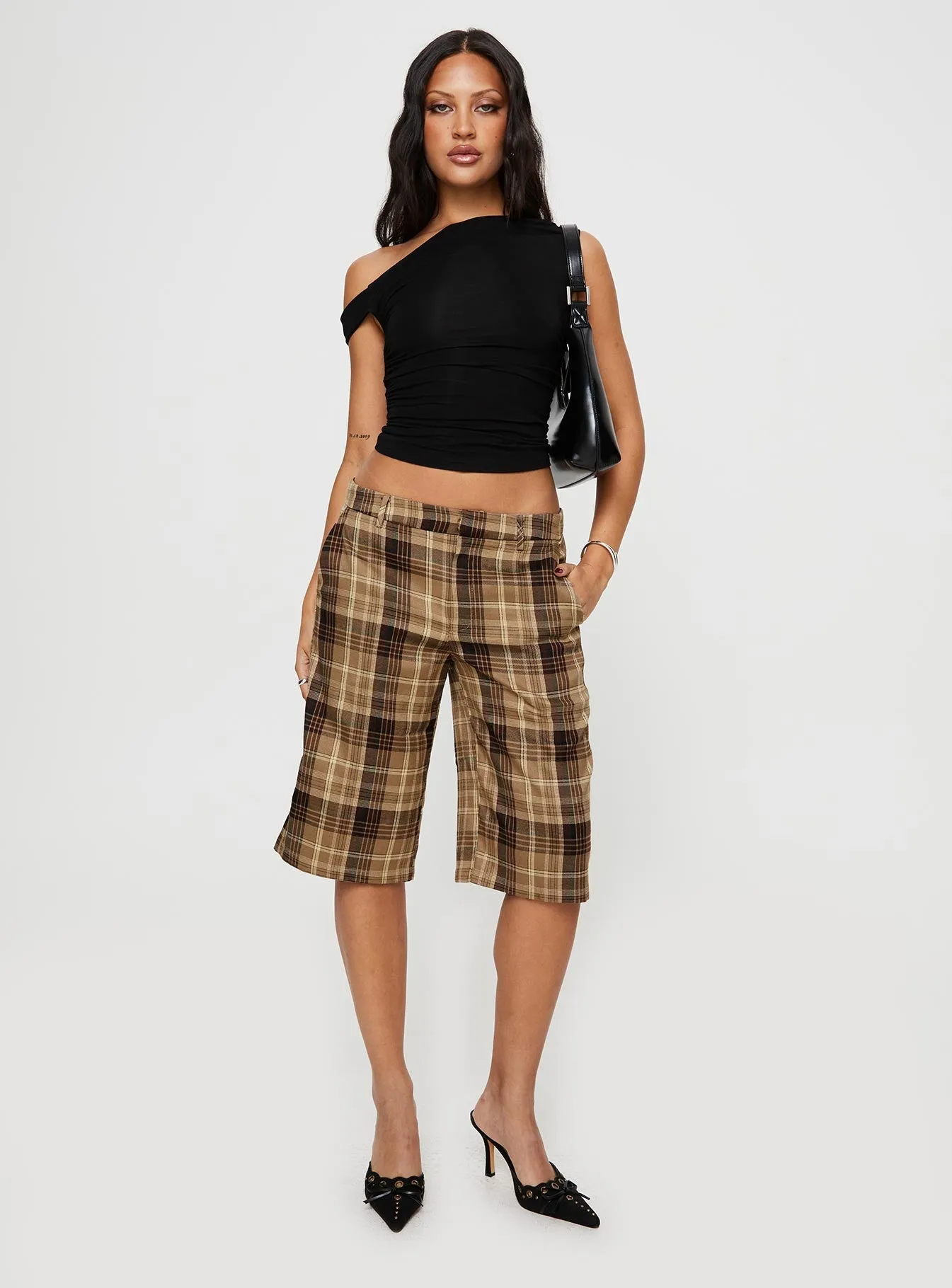 ElasticBinding ThermalRegulating Layer Kurt Culottes Chocolate Check
