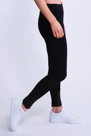 Passion Non-Slip Leggings in Black Postpartum Fit Morning Stretch
