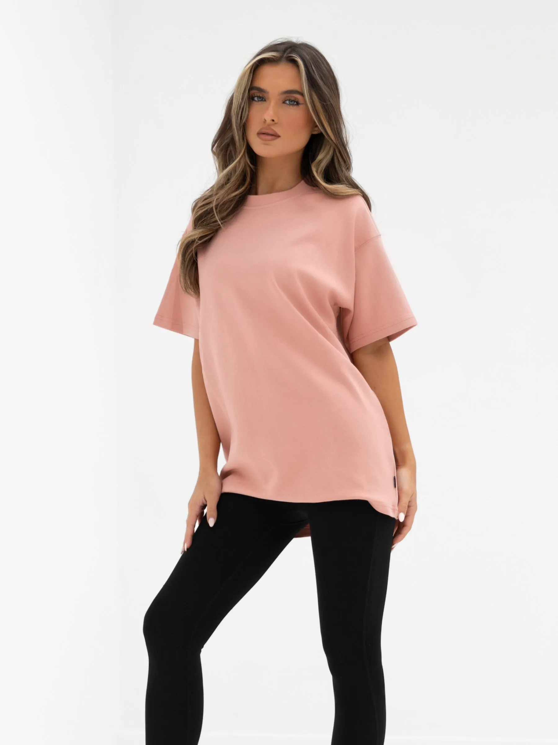 Perfect Layer Isabel Oversized T-Shirt - Peach Pink