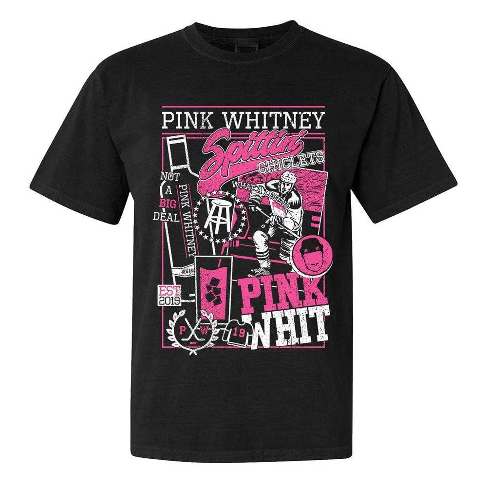 Pink Whitney Collage Tee anti static coating Fashionable Fit