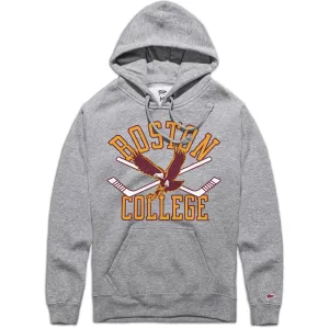 Boston College Vintage Hockey Hoodie Zippered Front Bright Color
