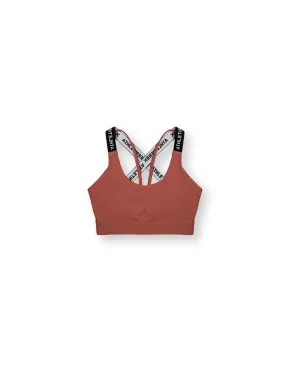 Flatlock stitching [CORE] Pace Sportsbra - Brick