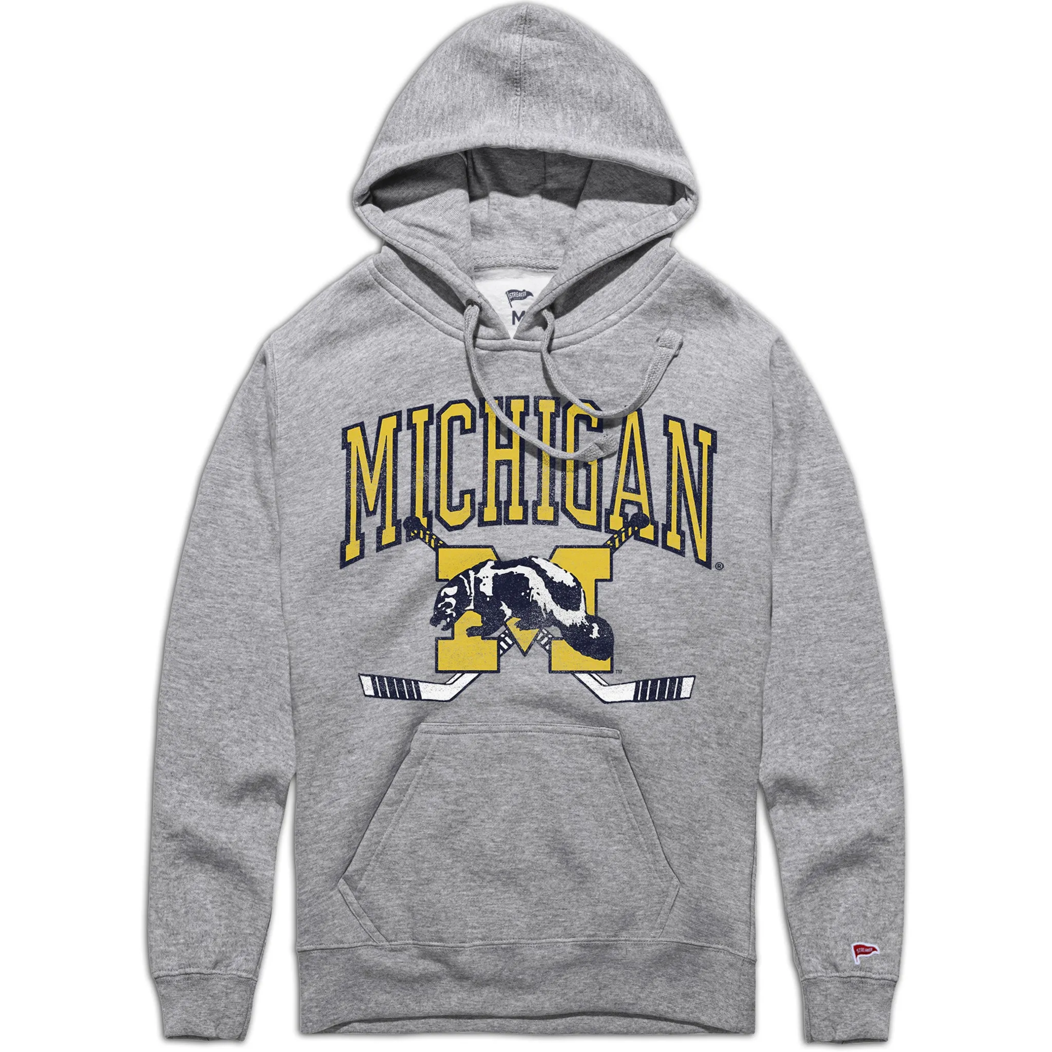 individuality Streetwear Essential Michigan Vintage Hockey Hoodie